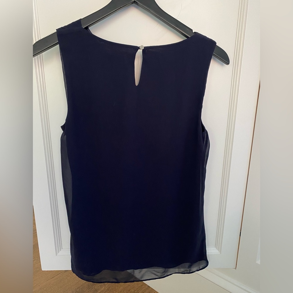 Ann Taylor Mixed Media Cowl Neck Shell Tank, Size Small, New with Tags